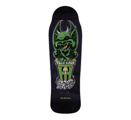 Birdhouse Skateboards Casetta per uccelli in stile old school, con piscina e terrazza verticale da 9,75 pollici di larghezza, in acero duro e iconica opera d'arte con gargoyle