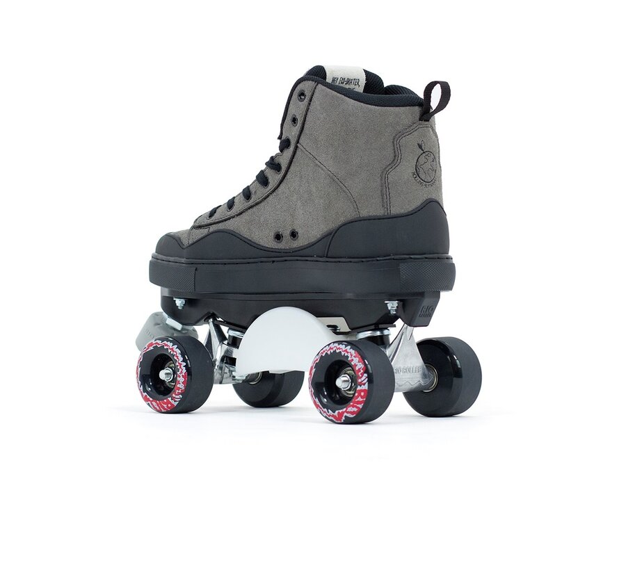 Patins à roulettes Rio Roller Ramp Skate pour adultes, patins à roulettes quad gris stables et rétro pour adultes