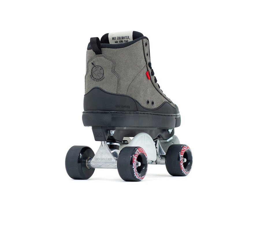 Patins à roulettes Rio Roller Ramp Skate pour adultes, patins à roulettes quad gris stables et rétro pour adultes