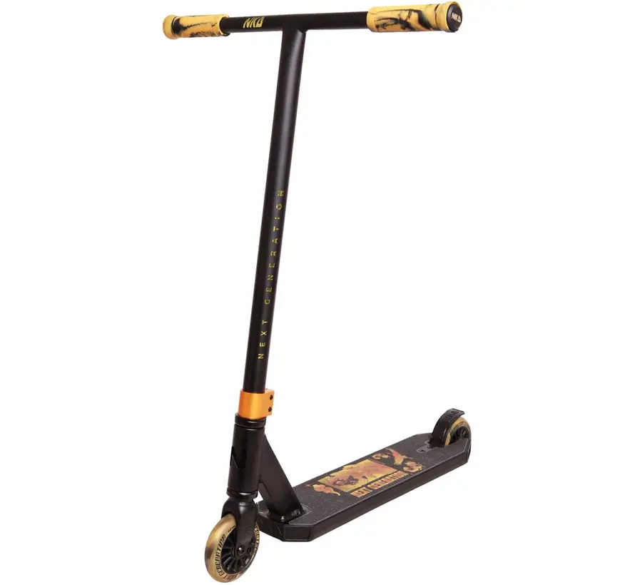 Trottinette freestyle NKD Next Generation Noir/Or avec guidon en T