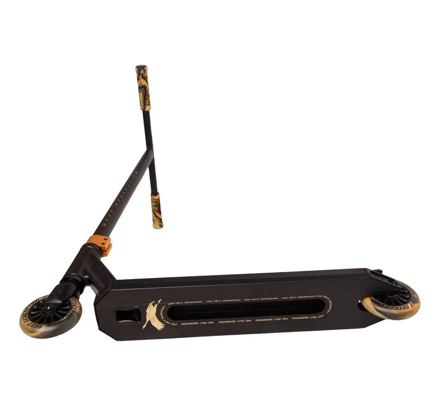 Monopattino stunt NKD Next Generation Nero/Oro con barra a T