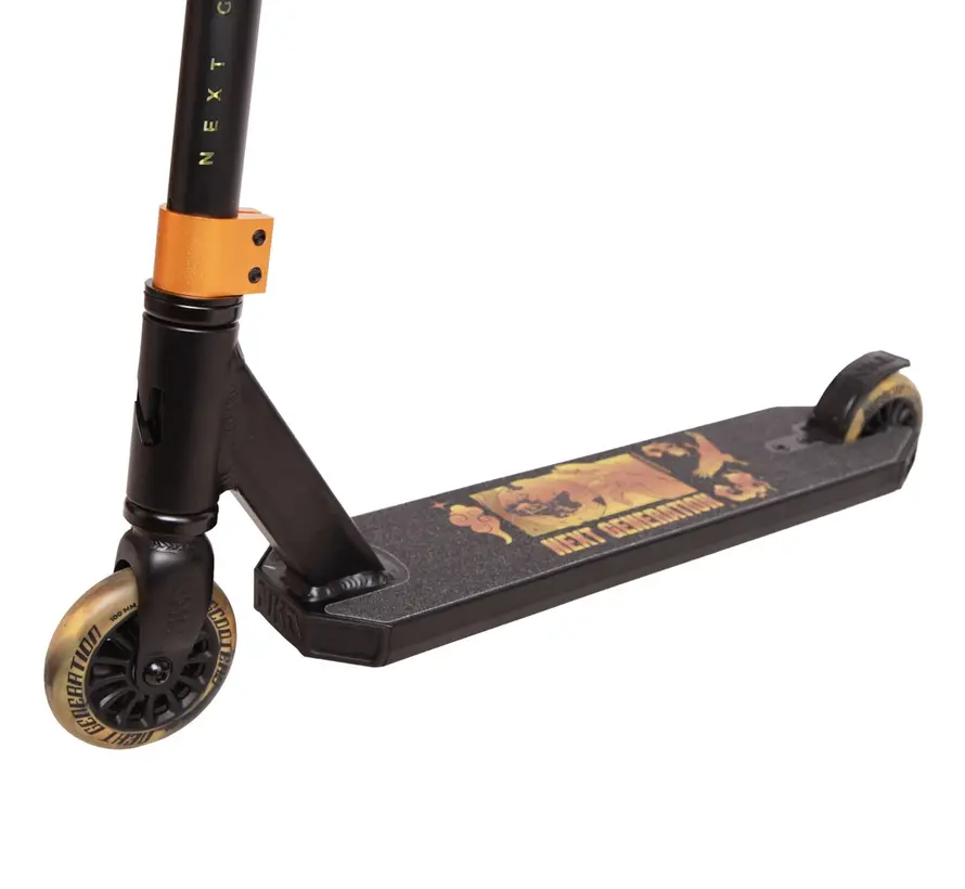 Hulajnoga akrobacyjna NKD Next Generation Black/Gold z kierownicą w kształcie litery T