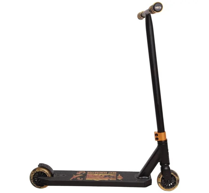 Monopattino stunt NKD Next Generation Nero/Oro con barra a T