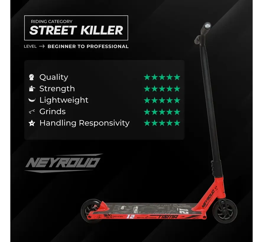 NKD Matis Neyroud Signature PRO Stunt Scooter Signature Model Developed in Collaboration with Matis Neyroud