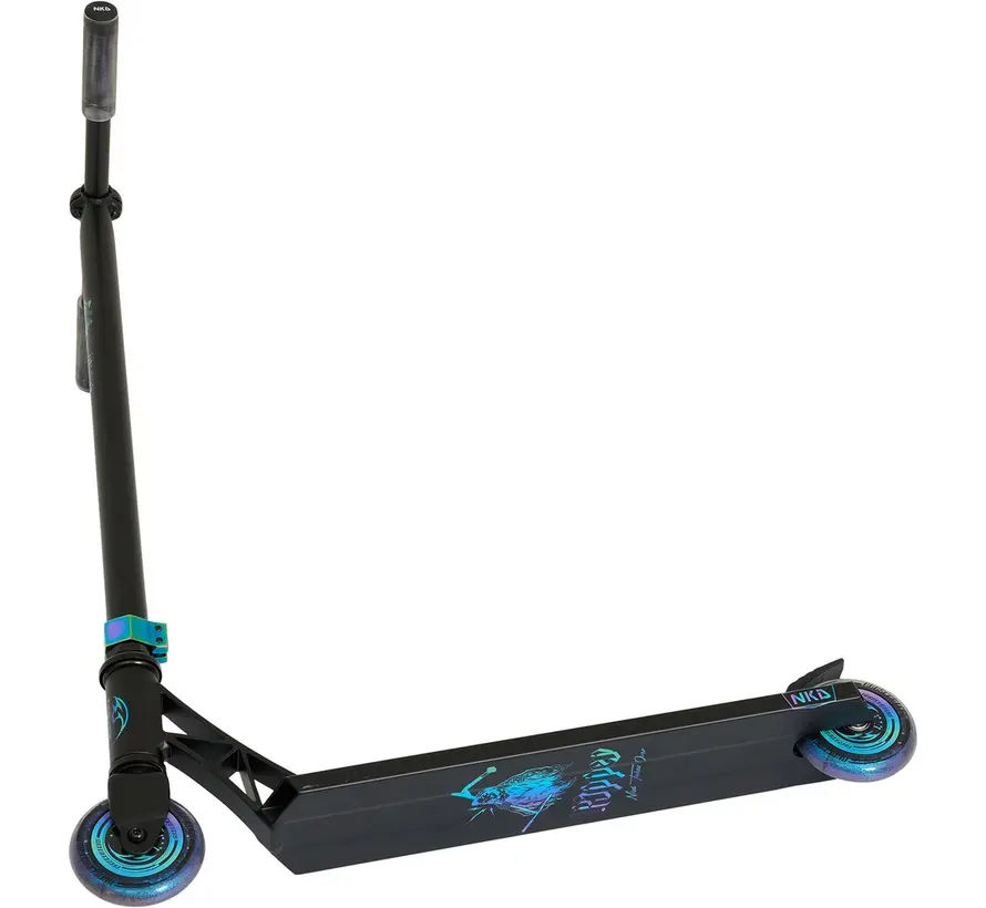 NKD Ripper Stunt Scooter Black / Blue Stunt Scooter with a Striking Design and Stable Base