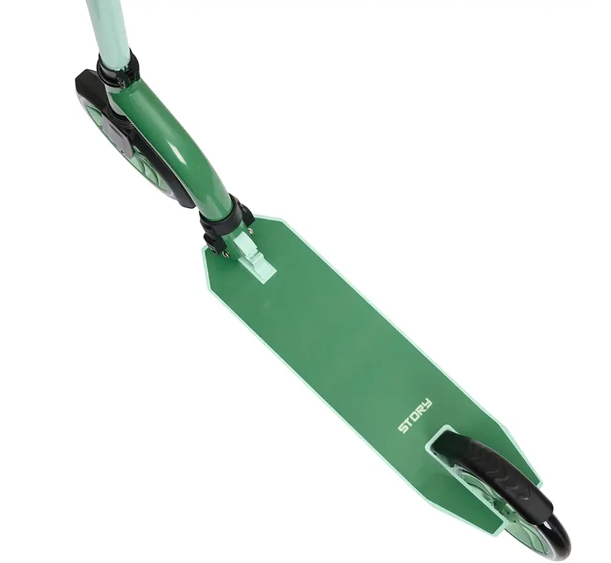 Story Big Wheel Advanced Faltroller, Grün, 105 cm – Komfortabel und stilvoll unterwegs