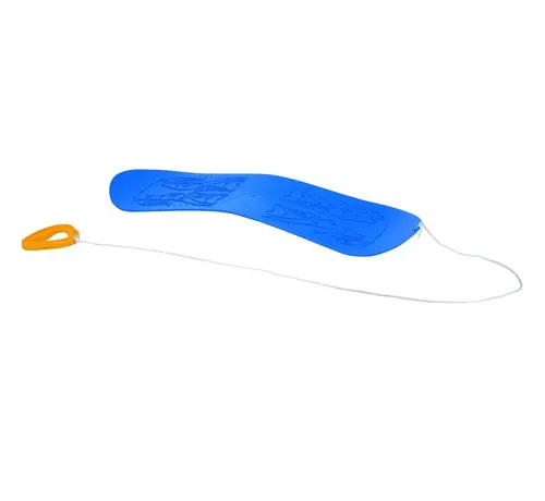 Restart Toboggan bleu – Toboggan en plastique pour la neige et la glace – Léger et compact – Amusement hivernal pour les enfants