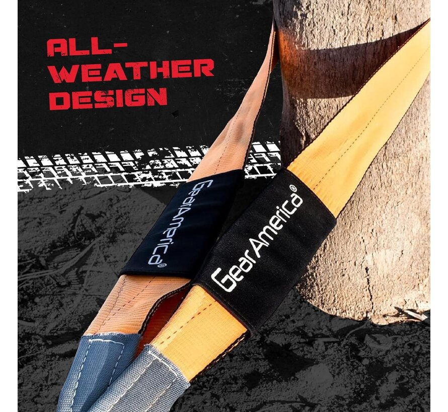 Correa de remolque resistente y protector de árboles GearAmerica de 7,6 cm x 6,1 m