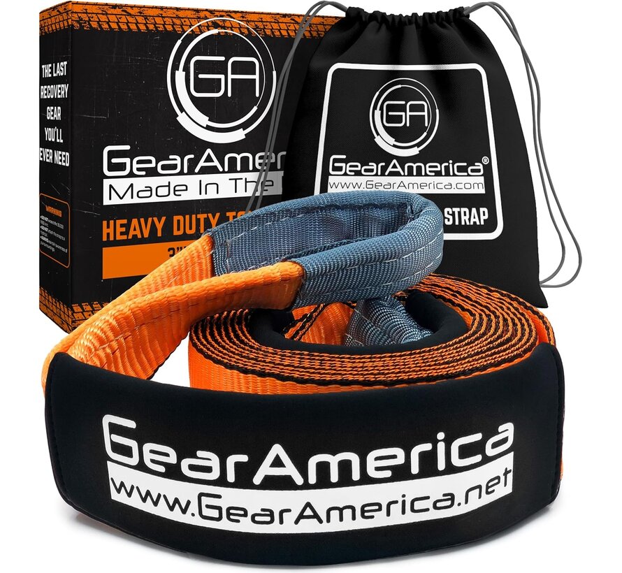 Correa de remolque resistente y protector de árboles GearAmerica de 7,6 cm x 6,1 m