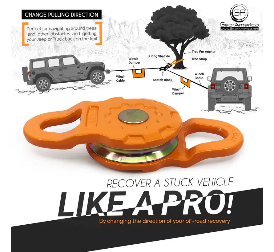 Koło pasowe GearAmerica 22,5T żółte