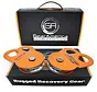 GearAmerica Snatch Block (9US TON) zestaw 2 sztuk pomarańczowych