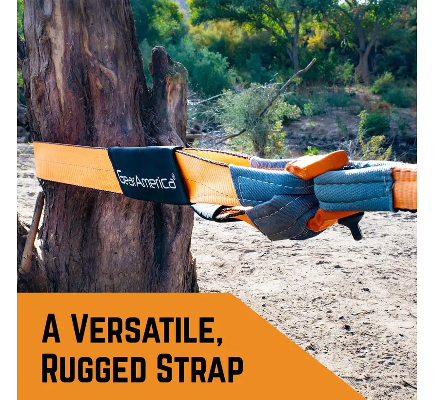 Sangle de remorquage GearAmerica / Attache-arbre 10,1 cm x 3,05 m, force de traction de 22,5 tonnes US