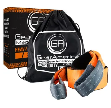 GearAmerica Cinghia di traino GearAmerica / salva-alberi 10,1 cm x 3,05 m forza di trazione 22,5 tonnellate USA
