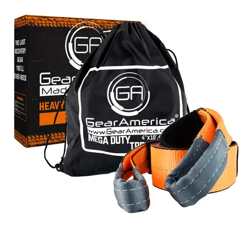 GearAmerica Cinghia di traino GearAmerica / salva-alberi 10,1 cm x 3,05 m forza di trazione 22,5 tonnellate USA