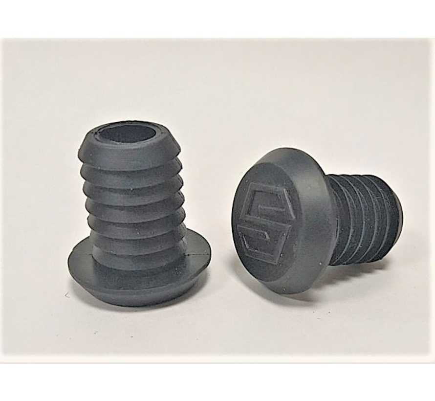 Embouts de guidon en acier noir