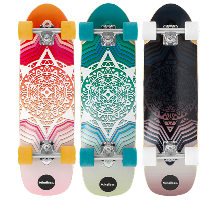 Tabla de crucero compacta Mindless Drifter Cruiser de 28 x 8 pulgadas con forma clásica y carácter ágil