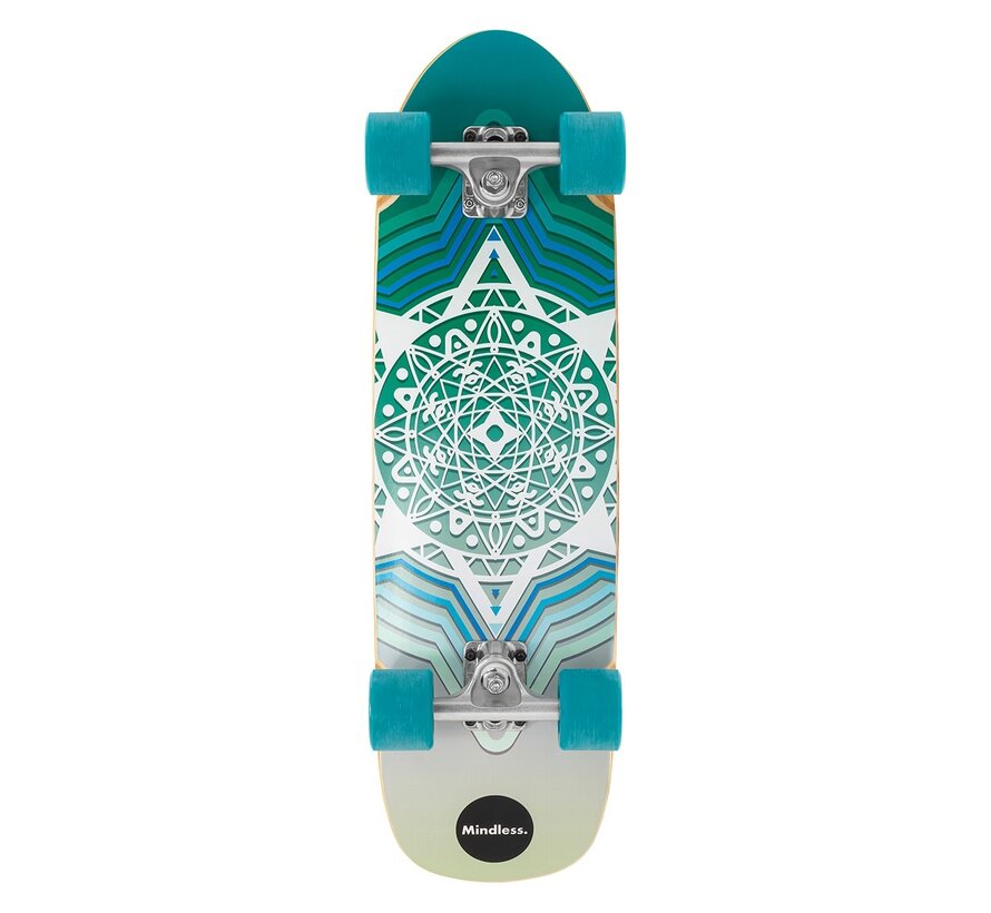 Planche de cruiser compacte Mindless Drifter Cruiser 28 x 8 pouces, au design classique et au caractère agile.