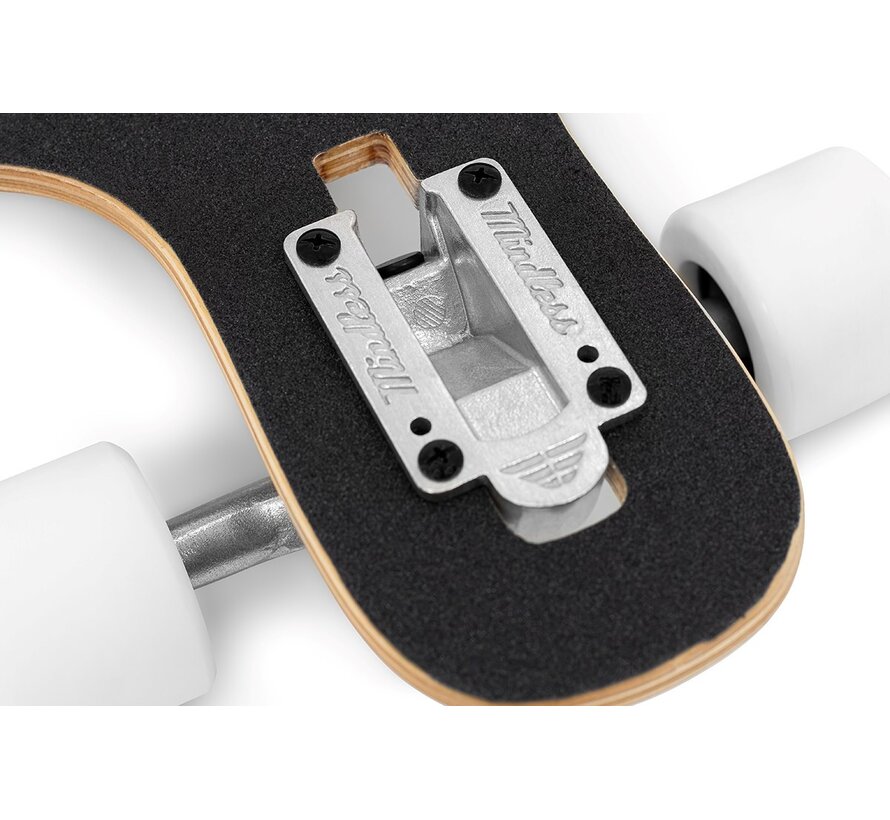 Patineta larga Mindless Dropthrough Solace de 36 pulgadas, compacta y con dropthrough