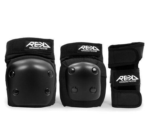 REKD REKD RKD590 Set di protezione tripla junior Set di protezione junior con protezioni per ginocchia, gomiti e polsi