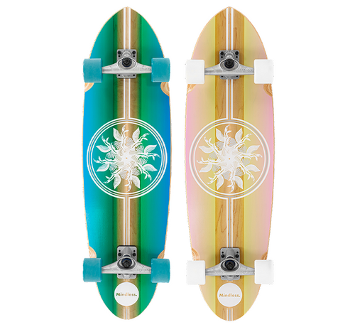 Mindless Patines de surf Mindless Wake de 35 pulgadas de largo con plataforma ancha y dirección dinámica