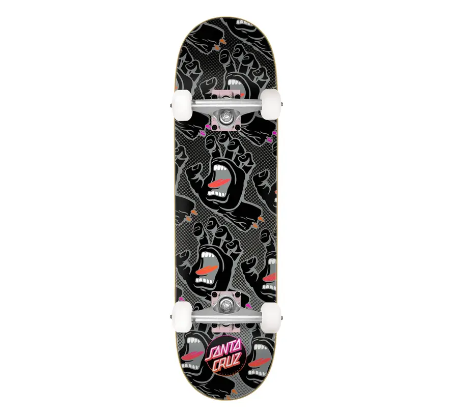 Santa Cruz Skateboard Gradient Hands XL Compleet Skateboard met Klassieke Santa Cruz Graphic