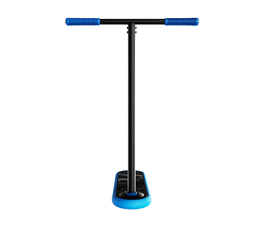 Marche de trampoline bleue Indo Pro V2 pour l'entraînement aux figures acrobatiques en intérieur