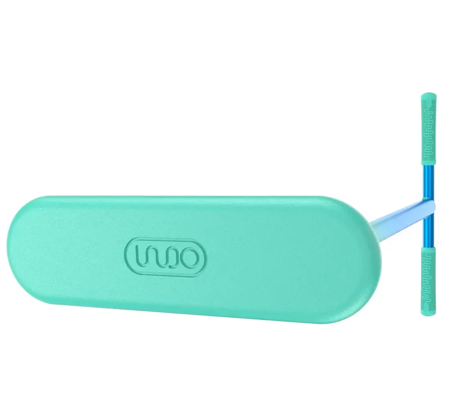 Indo Kickstart - Gradino per trampolino regolabile in altezza, colore: Neon