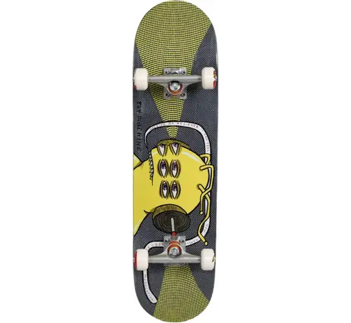 Toy Machine Deskorolka Toy Machine Frequency Mod 8,25 cala Szara kompletna deskorolka z szerszym pokładem i grafiką Toy Machine