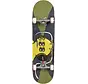 Skateboard completo Toy Machine Frequency Mod da 8,25 pollici, grigio, con deck più largo e grafica Toy Machine