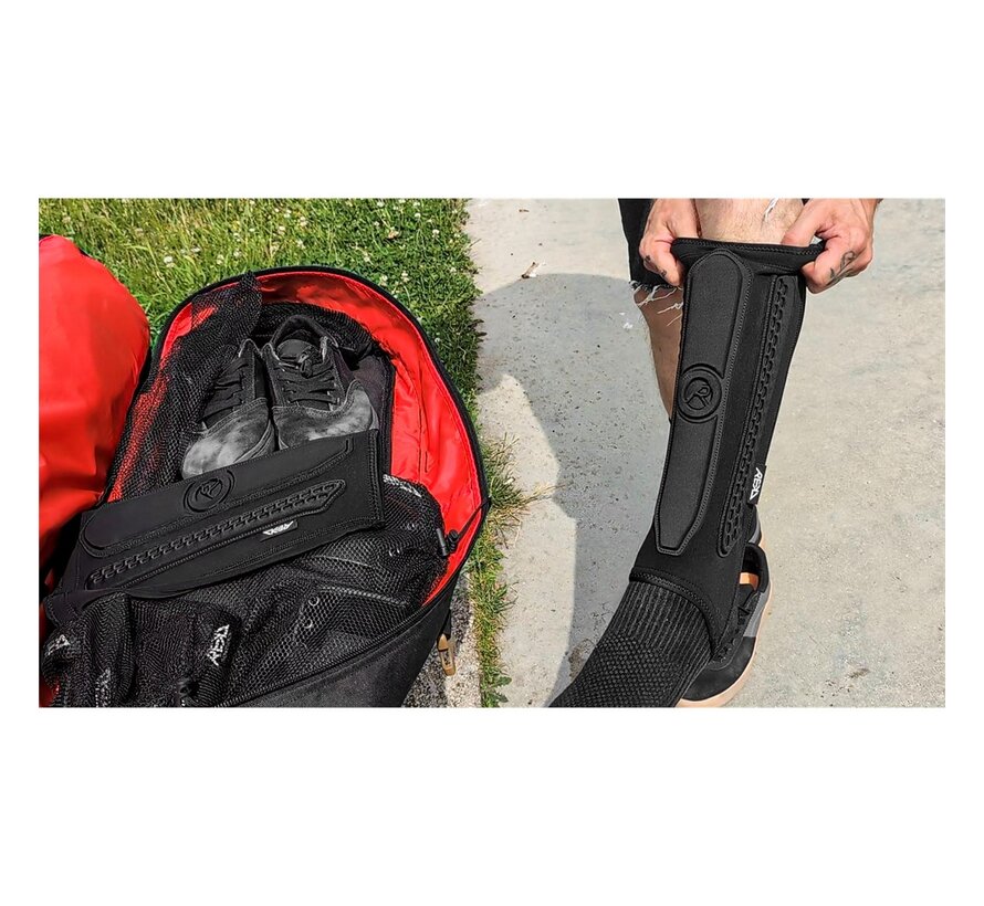REKD Energy RKD840 Covert Shin + Ankle Guards Protezioni sottili per stinchi e caviglie con imbottitura ammortizzante