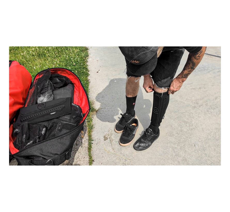 REKD Energy RKD840 Covert Shin + Ankle Guards Thin Shin and Ankle Protectors with Shock-Absorbing Padding