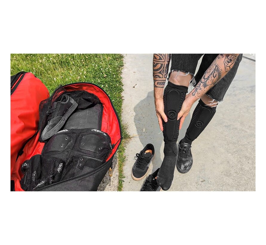 REKD Energy RKD840 Covert Shin + Ankle Guards Dunne Scheen en Enkel Beschermers met Schokabsorberende Padding