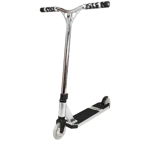 NKD Trottinette freestyle NKD GOAT argent brillant - Trottinette freestyle légère pour débutants et riders confirmés