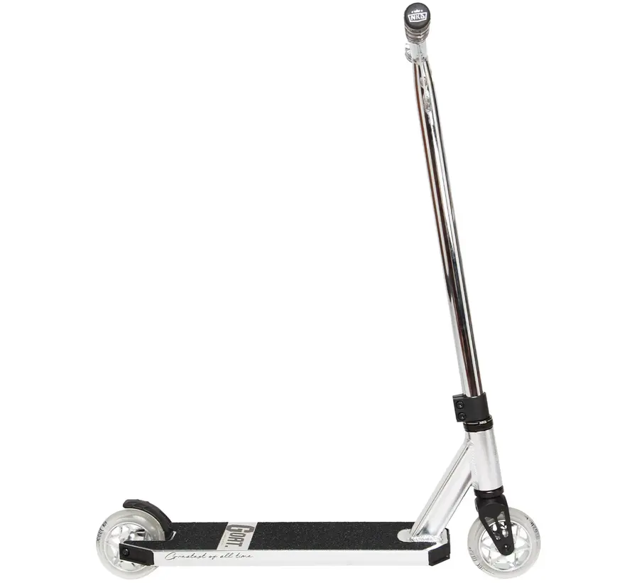 NKD GOAT Stuntstep Shiny Silver - Lichtgewicht stuntstep voor beginners en gevorderden