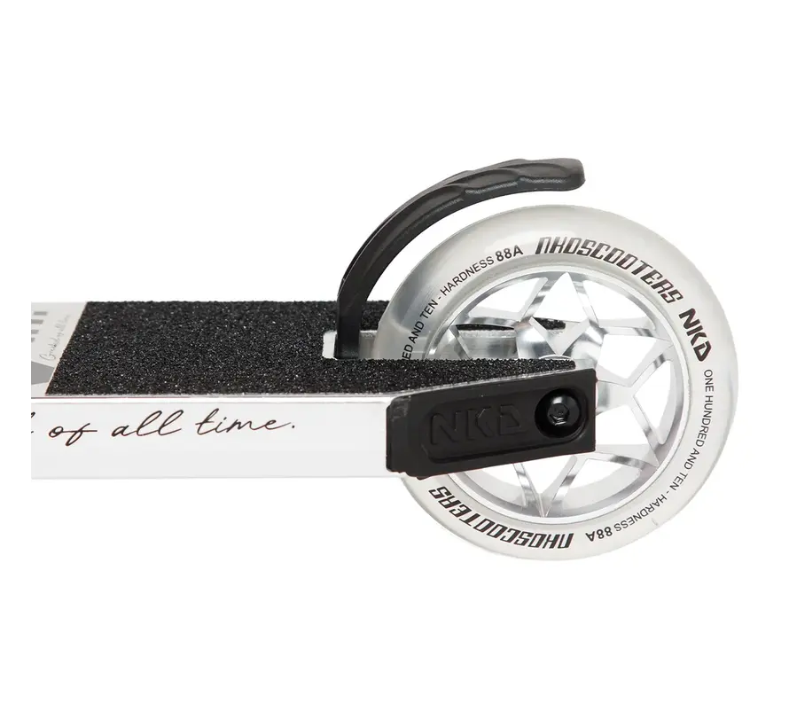 Monopattino stunt NKD GOAT Shiny Silver - Monopattino stunt leggero per principianti e piloti avanzati