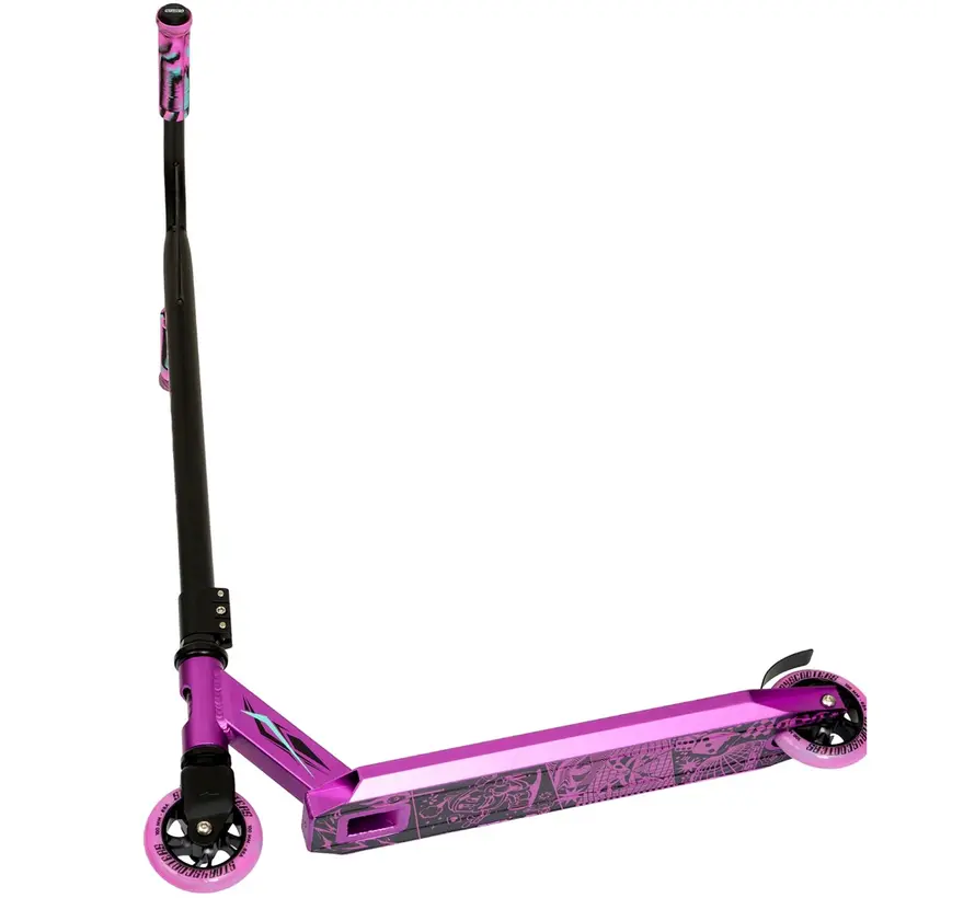 Story Stuntstep Bandit DOS Black / Purple 81cm - Robuuste stuntstep voor tricks