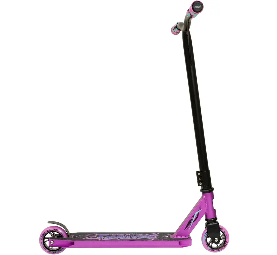 Story Stuntstep Bandit DOS Black / Purple 81cm - Robuuste stuntstep voor tricks