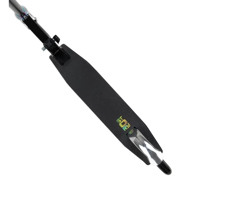 Story Lux Transportscooter Black/LED - Comfortabele Stepscooter met Verstelbaar Stuur & Grote Wielen