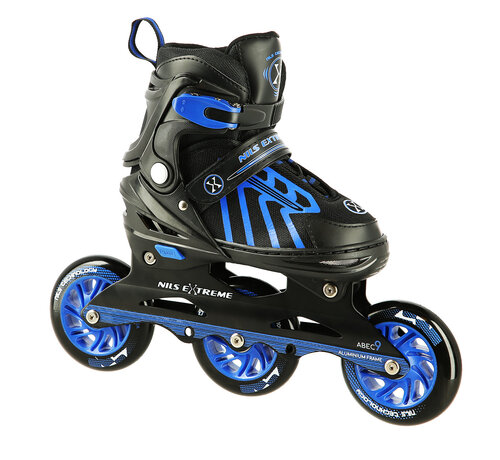 Nils Nils Blue adjustable inline skate with 100mm wheels