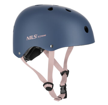 Nils Casco de skate Nils con botón giratorio gris