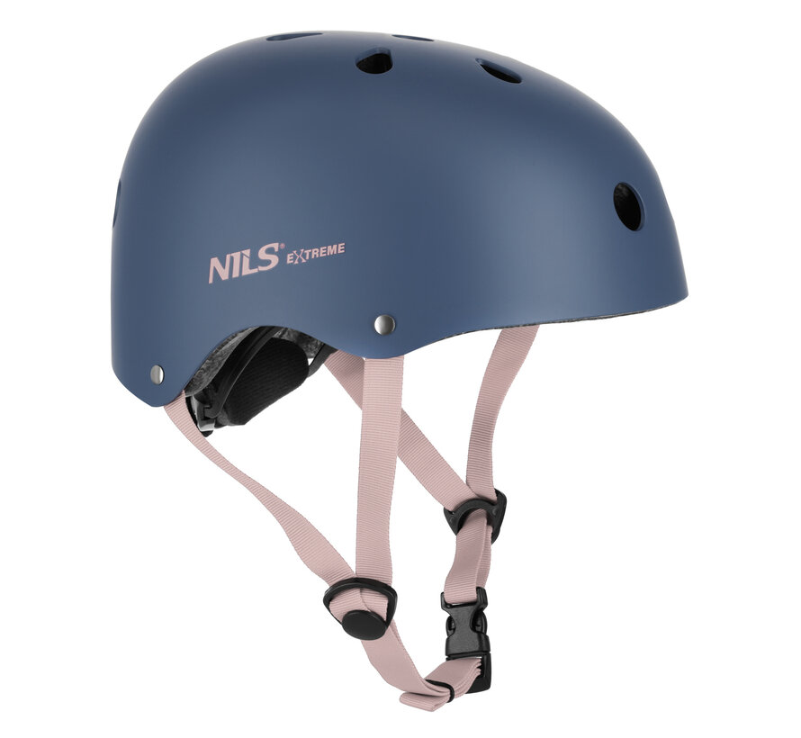 Nils Skatehelm met draaiknop Grijs
