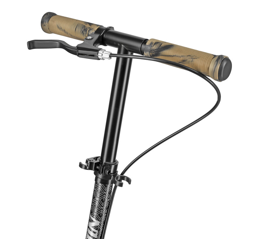 Trottinette pliante Nils dorée avec roues de 20 cm et hauteur réglable