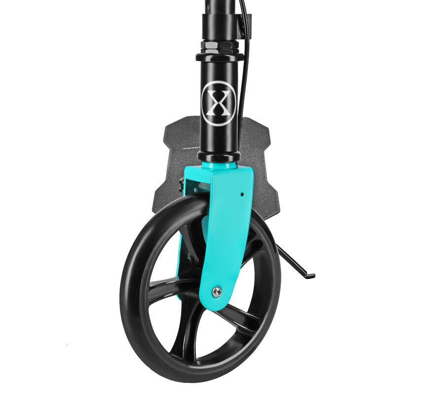 Nils Vouwstep Turquoise met 20cm Wielen en in hoogte verstelbaar