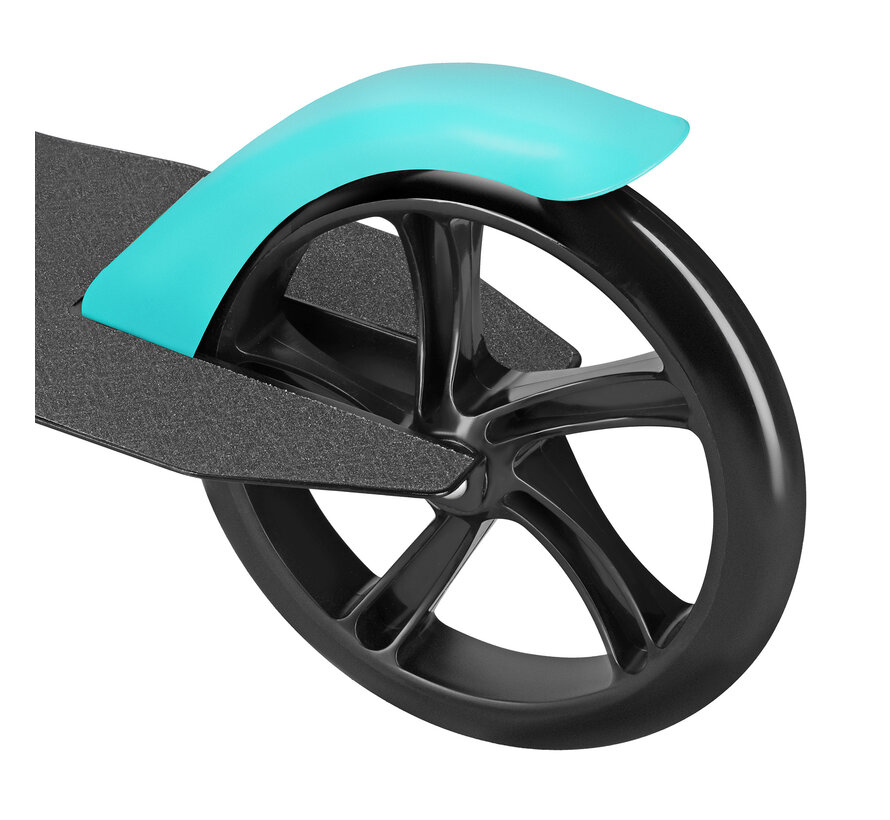 Nils Vouwstep Turquoise met 20cm Wielen en in hoogte verstelbaar