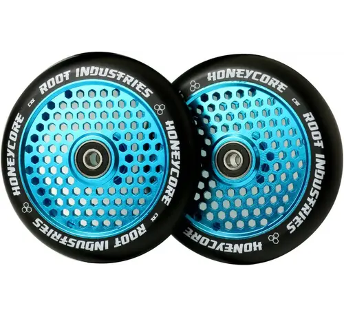 Root Industries Zestaw 2 kółek do hulajnogi wyczynowej Root Honeycore Sky Blue 120 mm