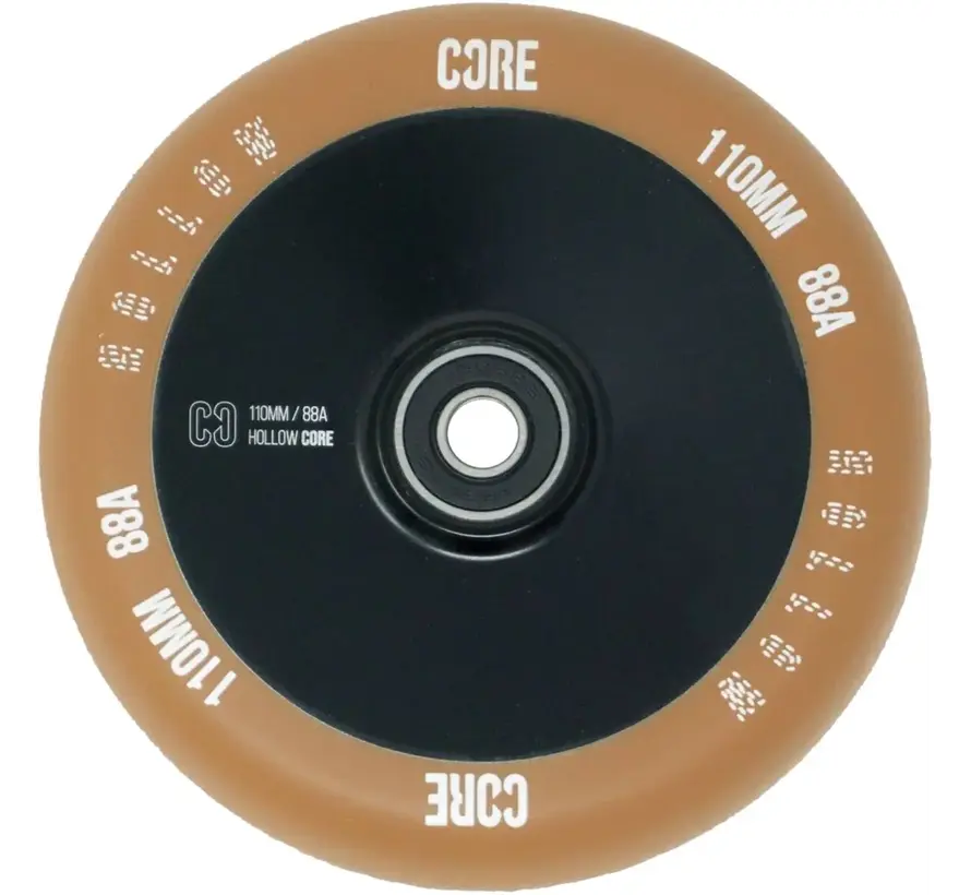 Rueda para patinete acrobático CORE Hollowcore V2, color negro goma