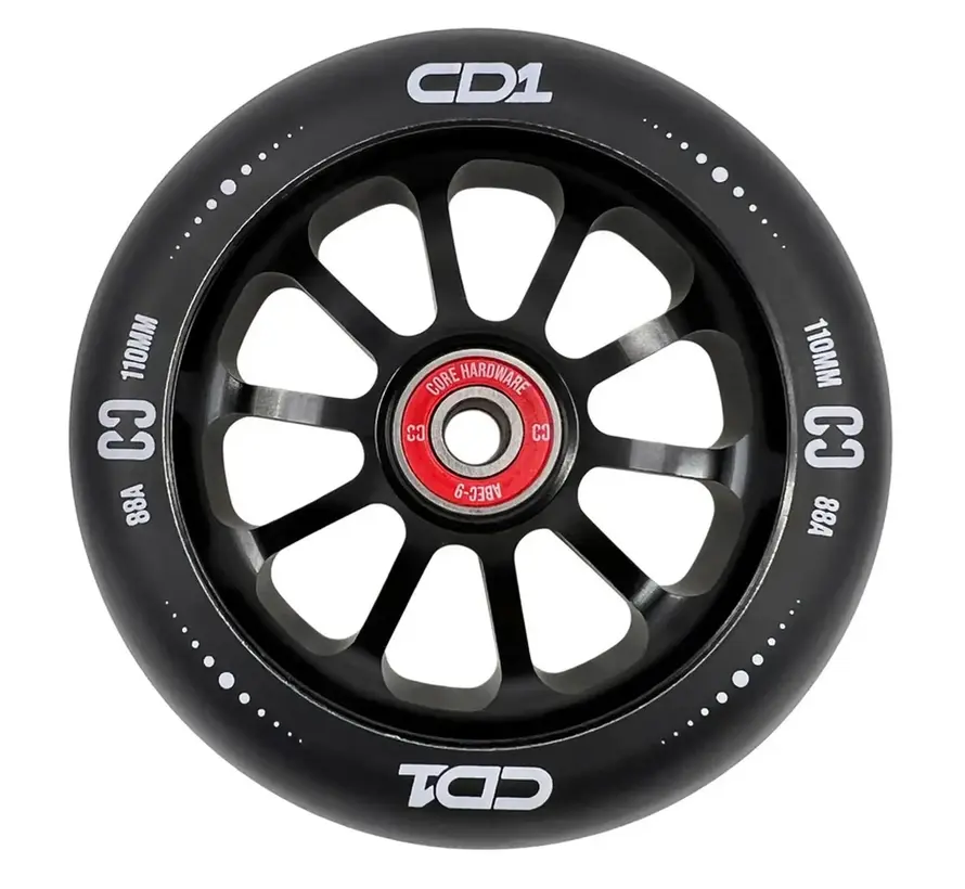 Koło do hulajnogi wyczynowej CORE CD1 110 mm czarne