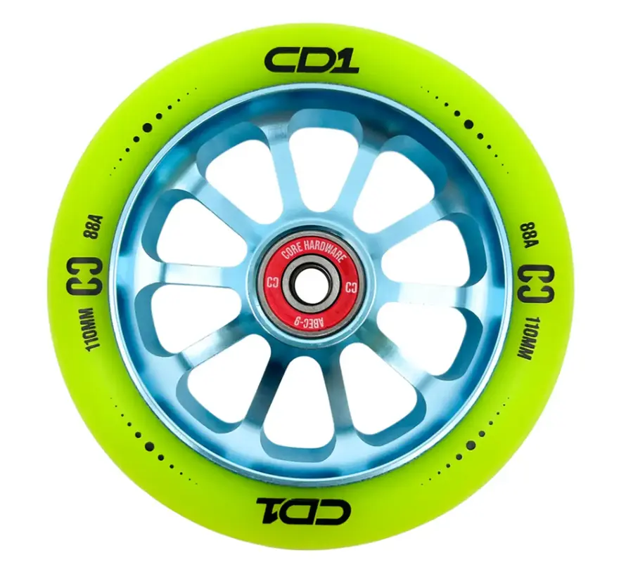 Ruota monopattino Stunt CORE CD1 110mm Lime Blue
