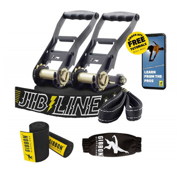 Gibbon Gibbon Jibline Slackline Set Negro 25m