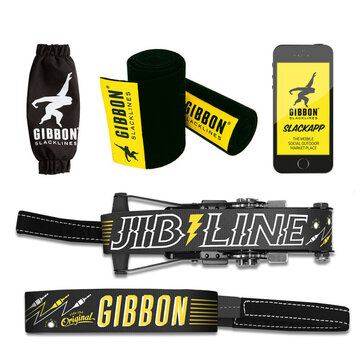 Gibbon Gibbon Jibline Slackline set Black 12,5m